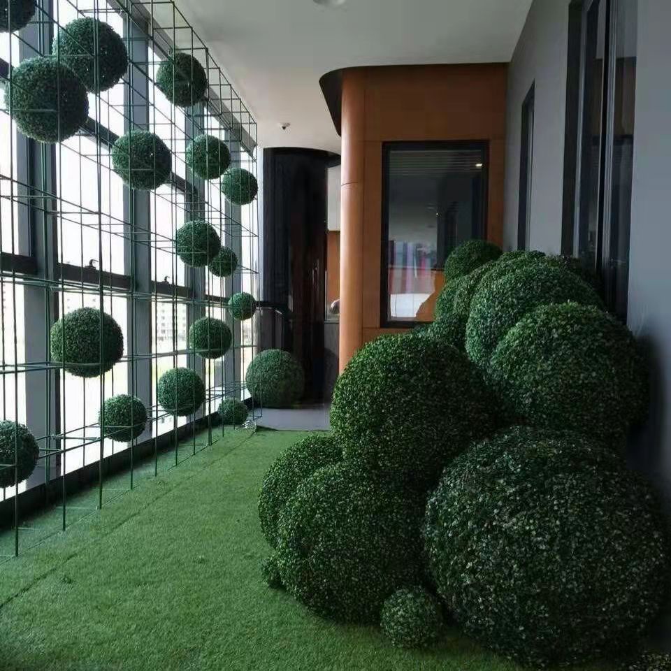 Tanaman Hias Bola Rumput Sintetis Plastik Rumput Imitasi Dekorasi Rumah Artifisial Flowers Grass Ball Tanaman Hias Bonsai Bulat Azgalery PBP92