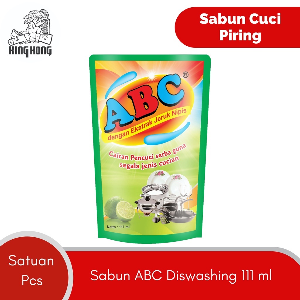 Sabun ABC Dishwashing 111 ML dijual per pouch - Sabun Cuci Piring