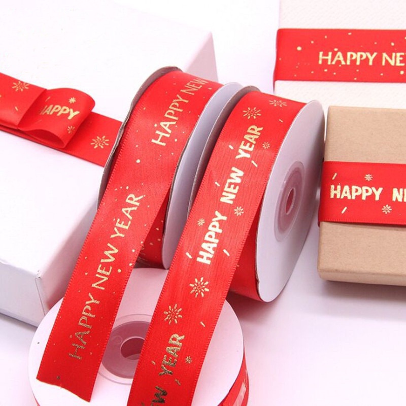 

Pita Imlek ROLL gong xi fa cai chinese new year ribbon gift wrap hiasan hampers CNY tulisan gongxifacai