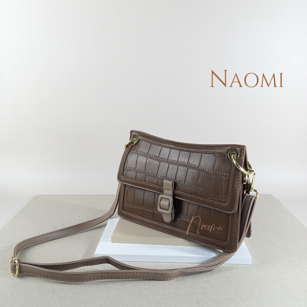 NAOMI - Chelsea Bag Sling Bag Import Long Strap Bag - Tas Wanita Kulit Premium - Slempang Tas Hangout - Tas Wanita - Tas Naomi - Naomi Bag - women bag