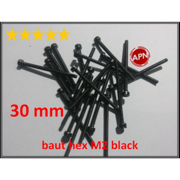 Terlaris Baut Hex m2 30mm  Screw hex m2 30mm APN shopee