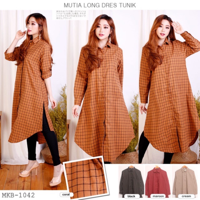 🟢LONG TUNIK KATUN RAMI SUPER PREMIUM IMPORT BANGKOK ❤️REAL PIC