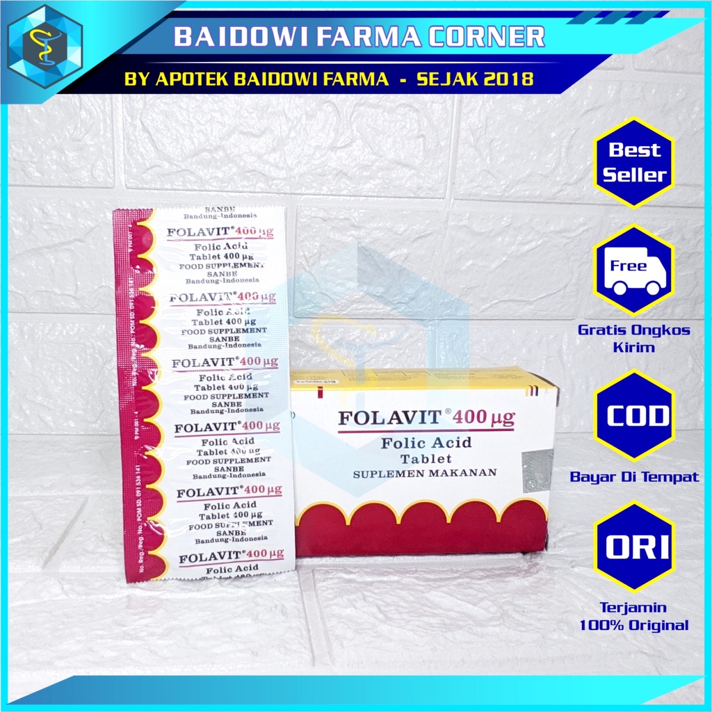 FOLAVIT 400MCG ASAM FOLAT/ FOLIC ACID