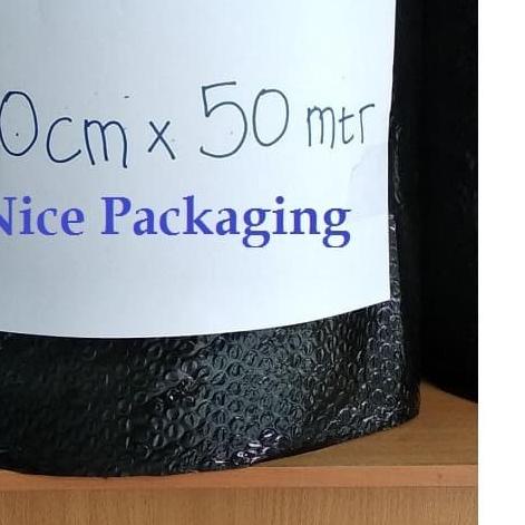

♠ [DKM] Bubble potongan hitam uk 40cm x 50Mtr ➦