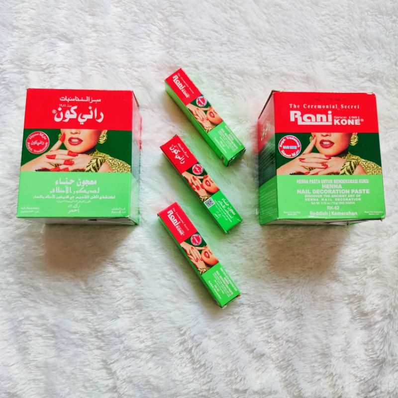 Hena rani Kone Hena Kuku warna merah oleh oleh haji umroh di medan