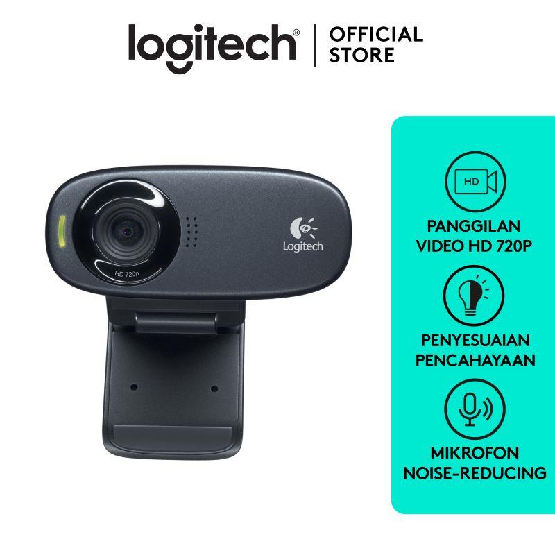 Logitech C310 Webcam HD 720P dengan Mikrofon Noise-Reducing untuk Windows, Mac OS &amp; Chrome OS