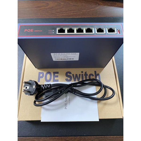 SWITCH HUB POE 4 PORT POE SWITCH 4 PORT