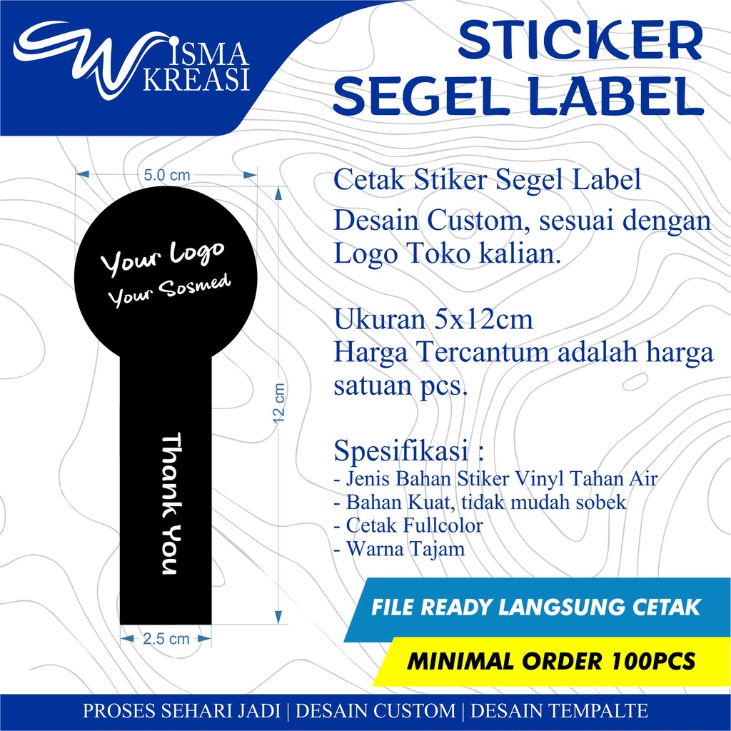 

Cetak Stiker Segel / Label seal / Sticker Seal Pengunci Kemasanan Botol dan Box