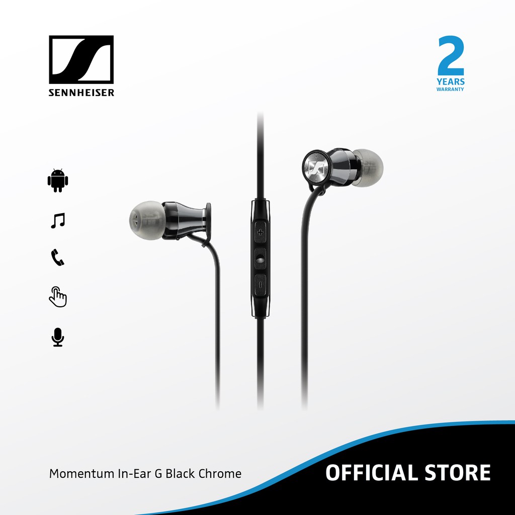 Sennheiser Earphone Momentum In Ear G - Black Chrome