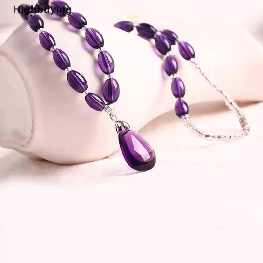 Hbid Batu Kristal Amethyst Untuk Dekorasi Kalung / Gelang