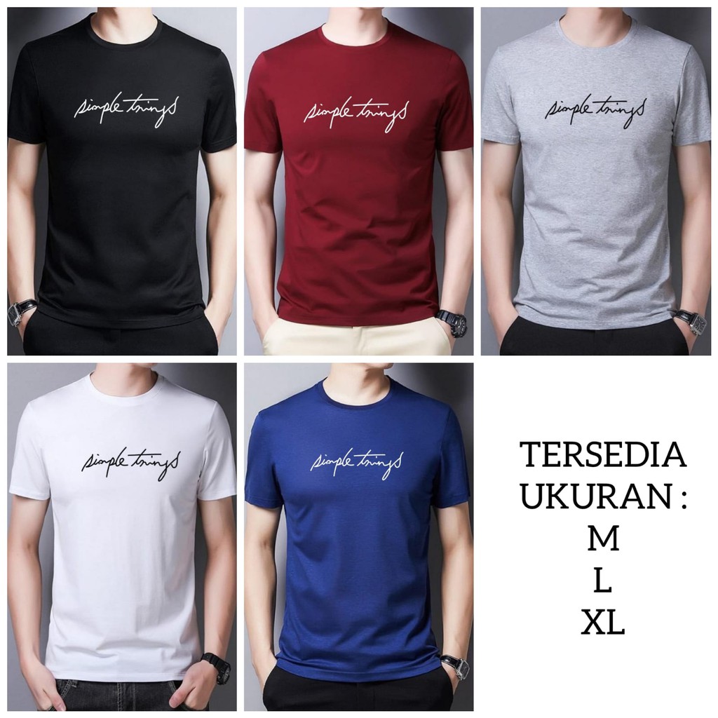 BISA COD / ALIPIO FASHION - KAOS OBLONG SIMPLETHING / kaos pria / lengan pendek / terbaru