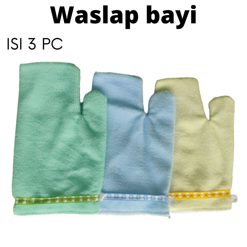 Waslap bayi / Waslap mandi bayi / Handuk tangan mandi bayi