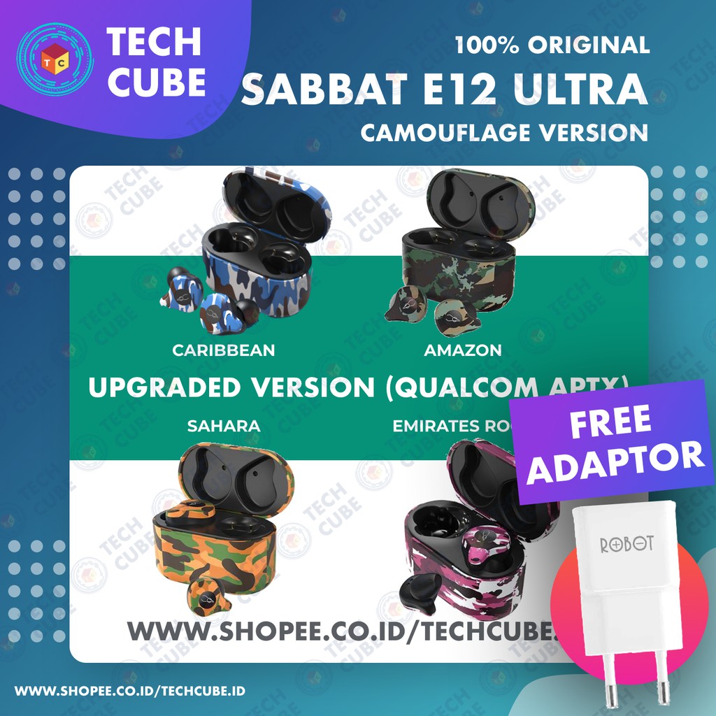 Sabbat E12 ULTRA Camouflage Qualcomm APTX Bluetooth 5.0