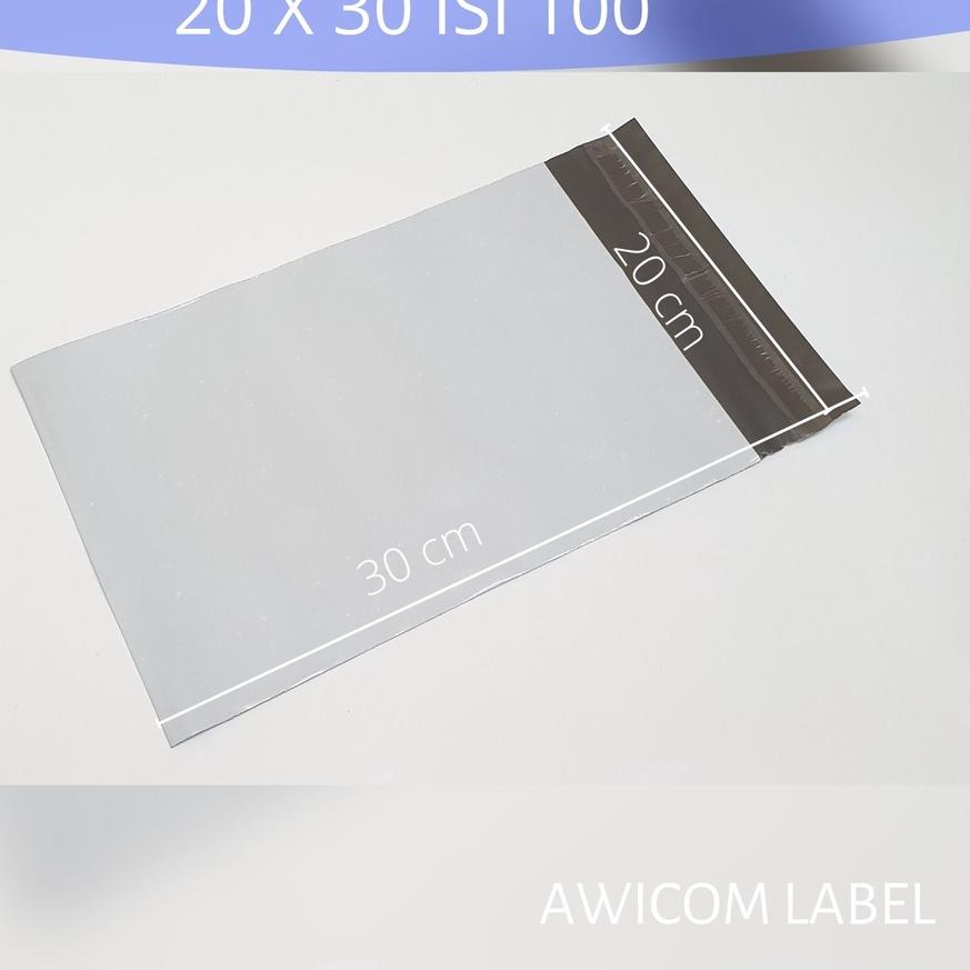 

Star Seller,,!! 20x30 POLYMAILER PUTIH Plastik Packing ukuran 20 x 30 cm isi 100 ....