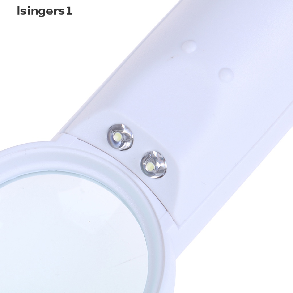 (lsingers1) Kaca Pembesar 15x Dengan 2 Lampu led Untuk Reparasi Perhiasan