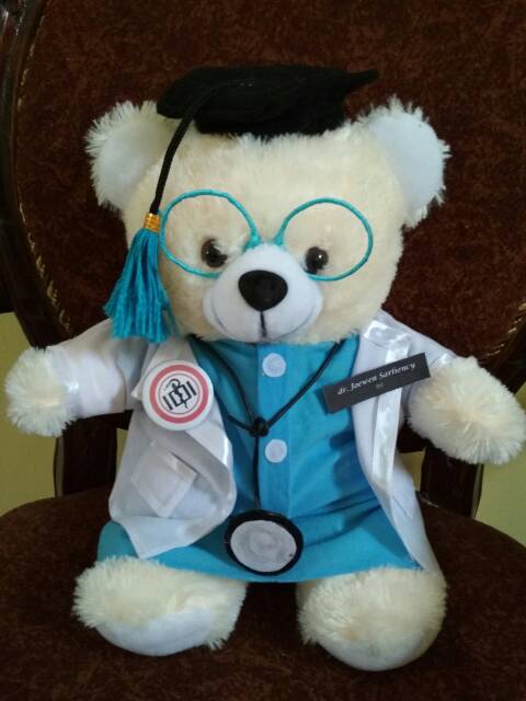 Boneka Wisuda Dokter Termurah Kedokteran Bidan Perawat Tenaga Medis Hadiah Kado Profesi Graduation