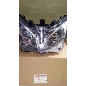 Model Unik Reflektor headlamp plus mika  lampu depan Vario 125 tekno lama komplit 2013 2014