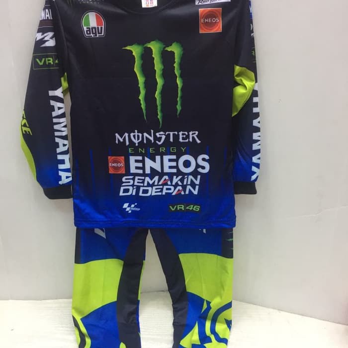 kaos jersey setelan kids anak-baju kaos stelan yamaha anak baru panjang