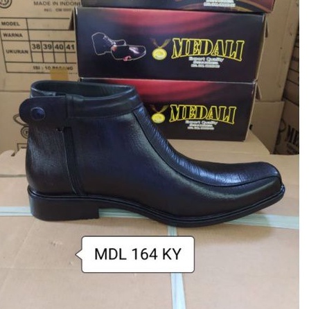 Sepatu Kulit PDH boots Polri TNI security guard PNS sepatu kerja formal tampil lebih keren