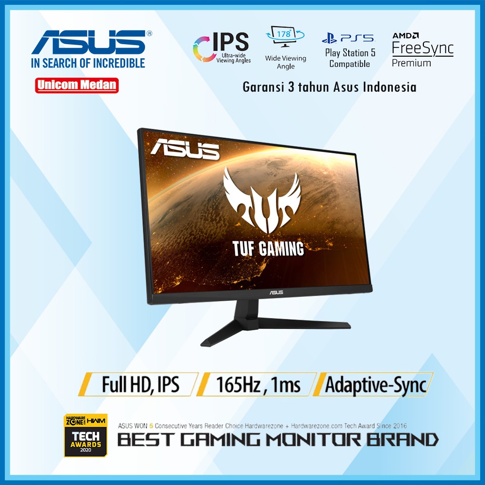 ASUS TUF GAMING VG249Q1A IPS 165Hz 1ms - GAMING MONITOR LED 24&quot; INCH