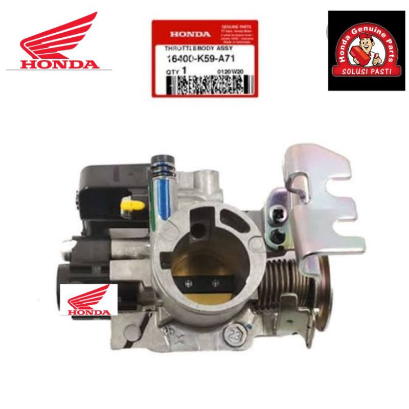 16400-k59-A71 throttle body assy vario 150 keyless 2018-2023, new vario 150, vario 150 keyless, asli