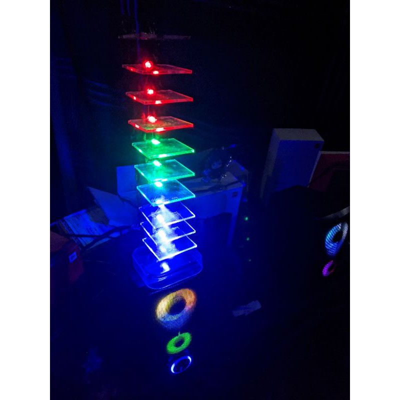 LED VU display RGB mengikuti musik