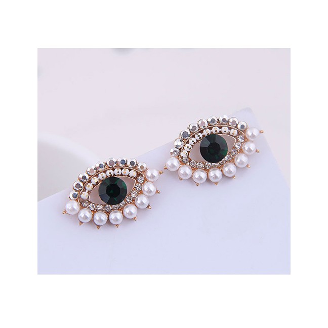 LRC Anting Tusuk Fashion Gold Eyebrow Stud Earring A59224