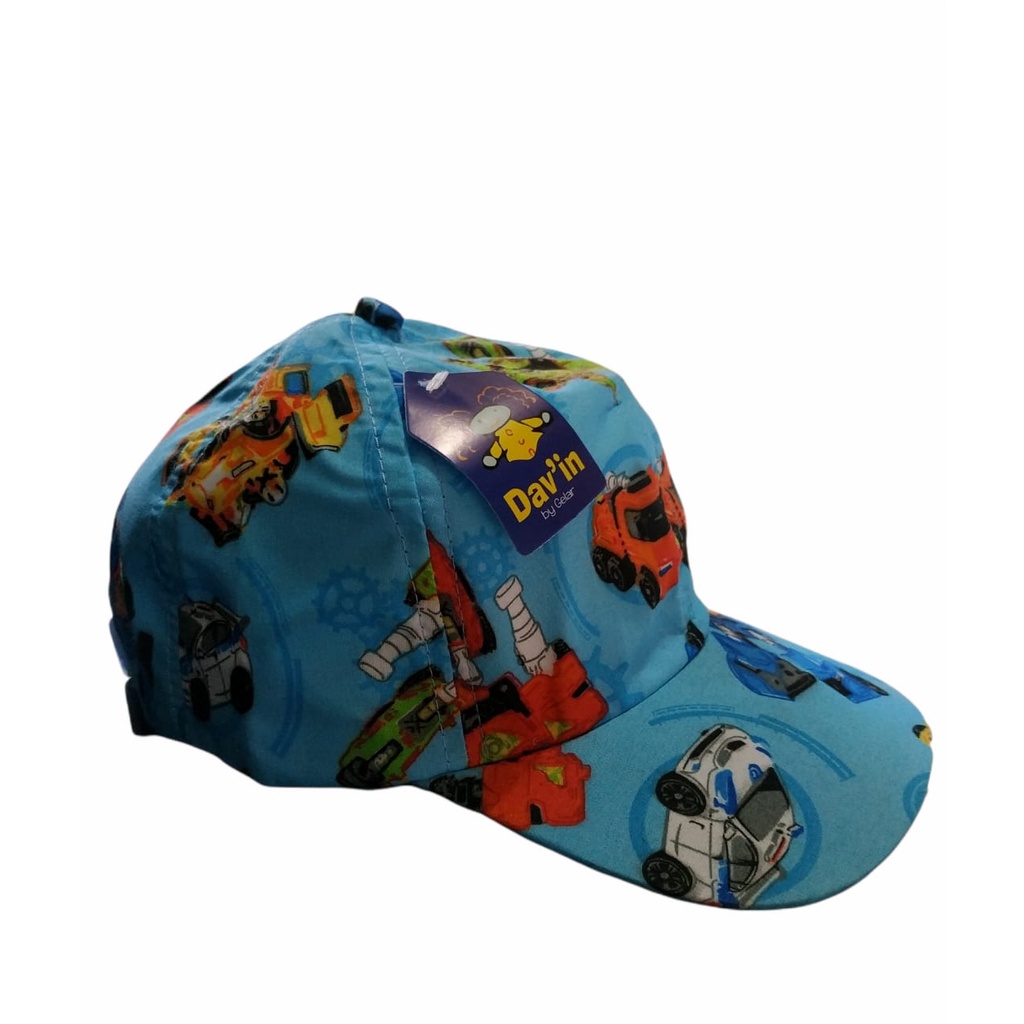 Topi anak anak karakter TOBOT usia 3-7thn/topi anak gaya trendy kartun kekinian/realpict/bisa COD