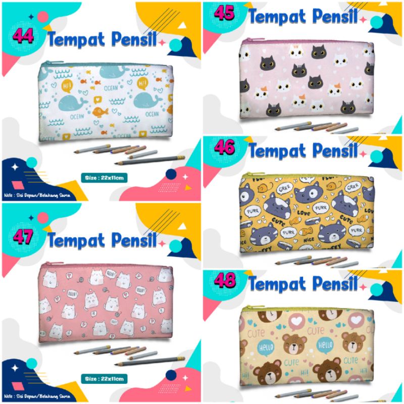 

Tempat Pensil Karakter Custom 60 pcs dan 50 pcs PO 22x11