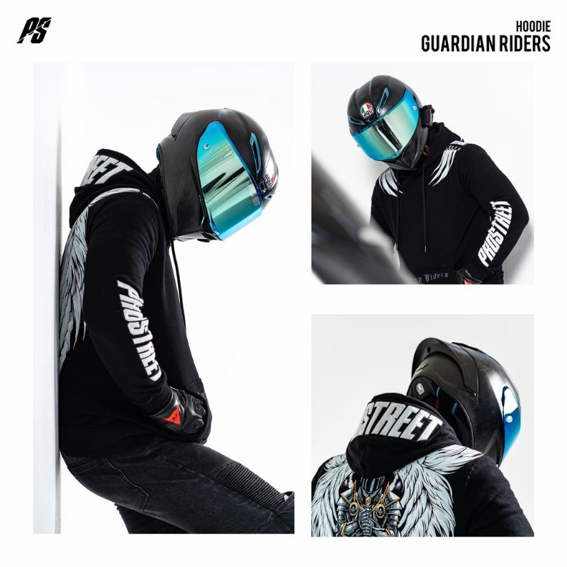 TURUN HARGA ! HOODIE PROSTREET GUARDIAN RIDERS NEW / HOODIE PRIA PROSTREET HITAM / SWEATER FLEECE / HOODIE RACING RIDERS DISTRO / HOODIE FLECE SIZE M L XL / HOODIE WANITA / OVERSIZE / HOODIE SUNMORI / JAKET RACING / JAKET PRIA TERBARU