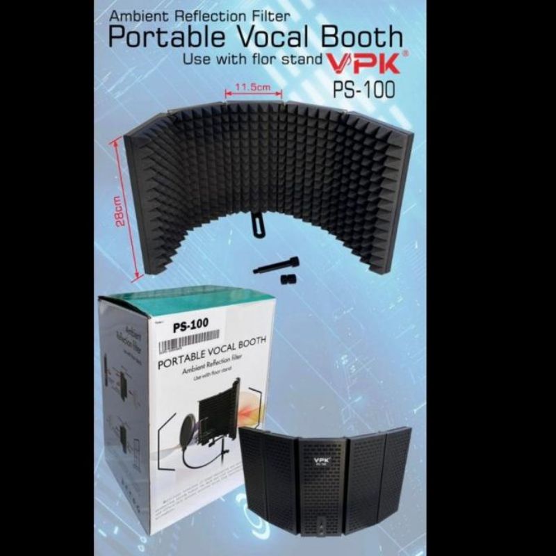 vocal booth VPK PS100 ps 100 pop filter buku