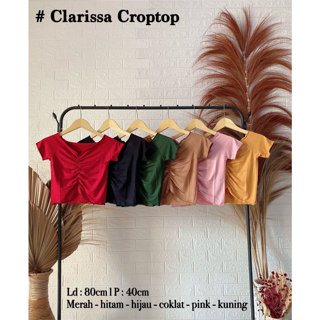 Clarissa Crop top / Atasan wanita / Crop Top / VIMEL COLLECTION