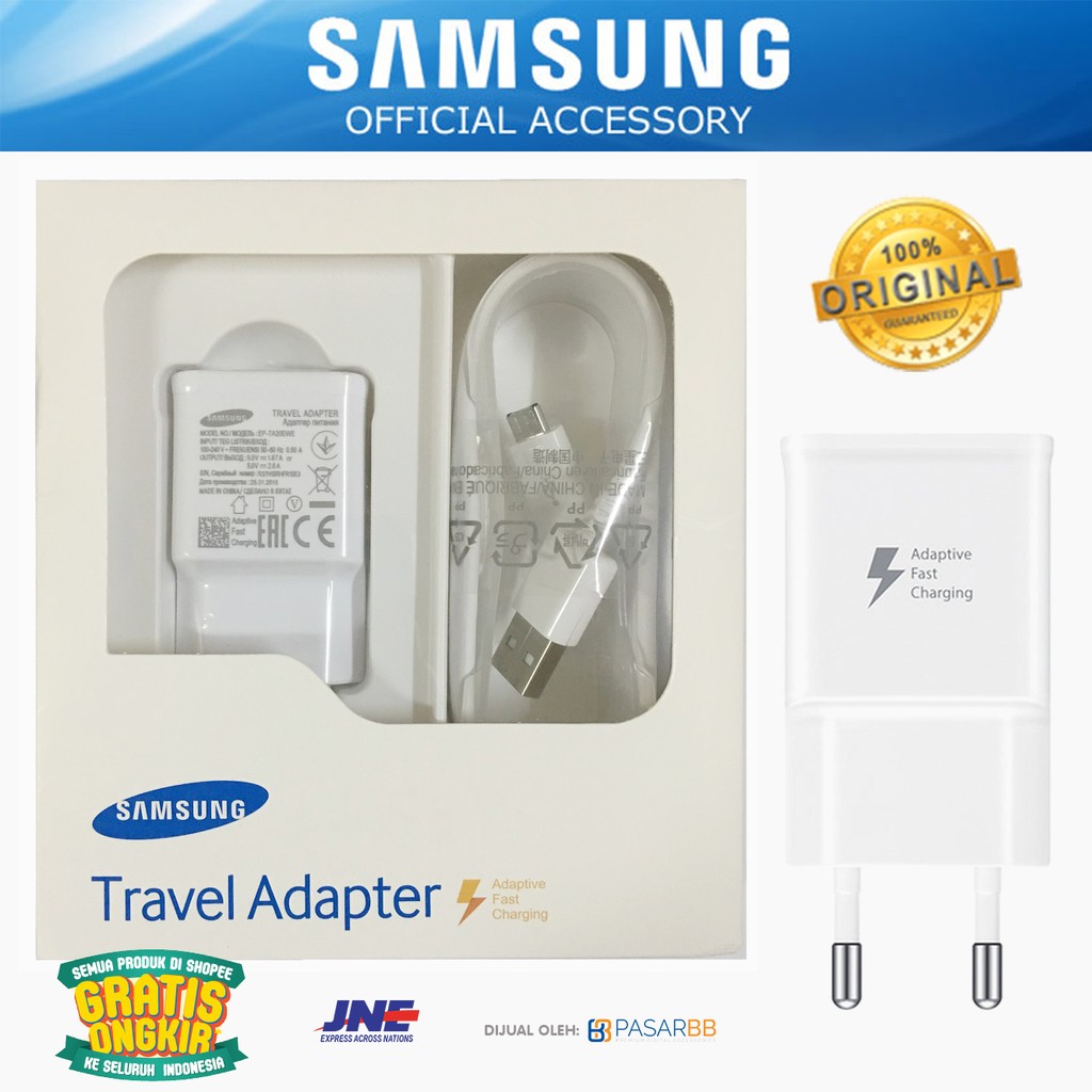 Samsung 100% Original Charger Galaxy Note 4 Adaptive Fast Charging 2A