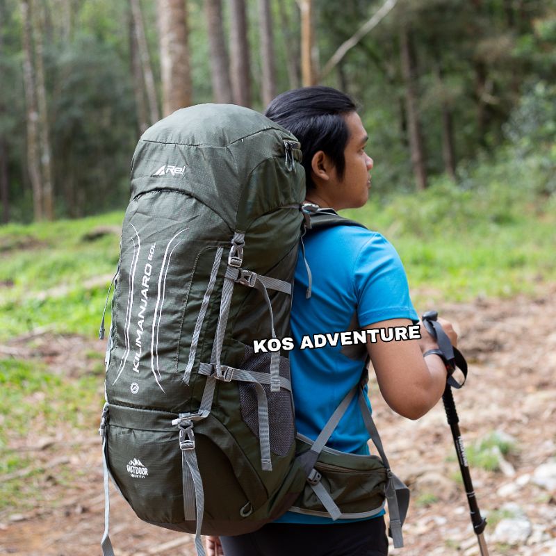 TAS GUNUNG CARRIER AREI KILIMANJARO 60 LITER ORIGINAL - TAS CARRIER REI KILIMANJARO 60L - TAS CARRIE