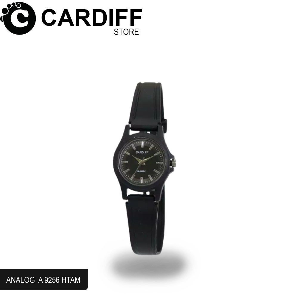 Jam Tangan Casual Wanita Cewek Unisex Analog Dual Time Kecil Rubber Original Cardiff