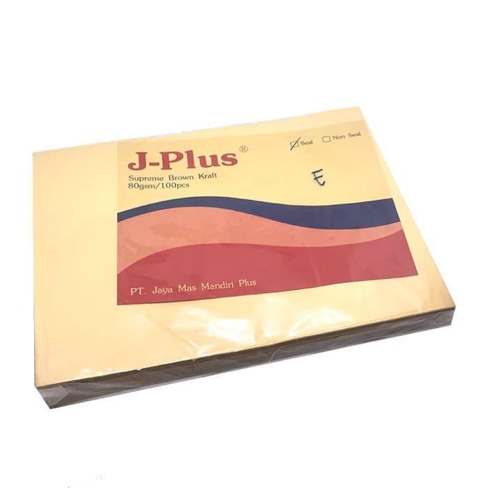 

Amplop Coklat Kraft (E) J-Plus Seal 80 Gsm 100 Lembar