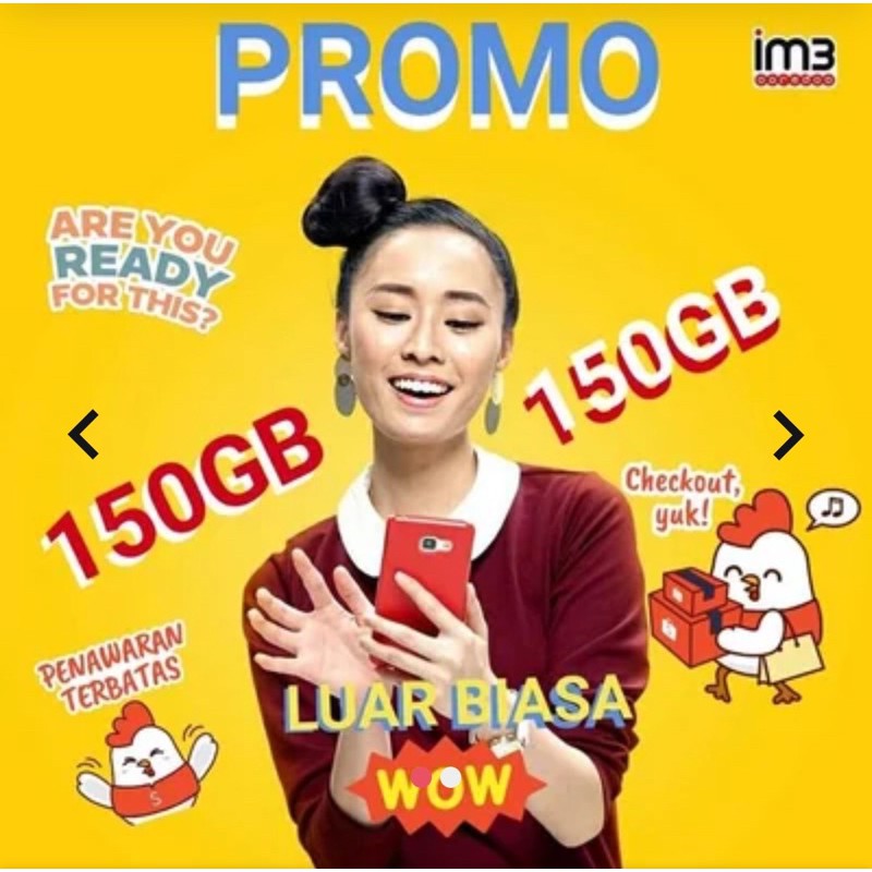 INDOSAT 150 GB KARTU PERDANA