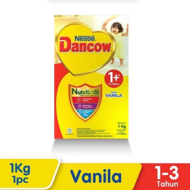 Dancow 1+ Vanila Madu 1000gr 1kg