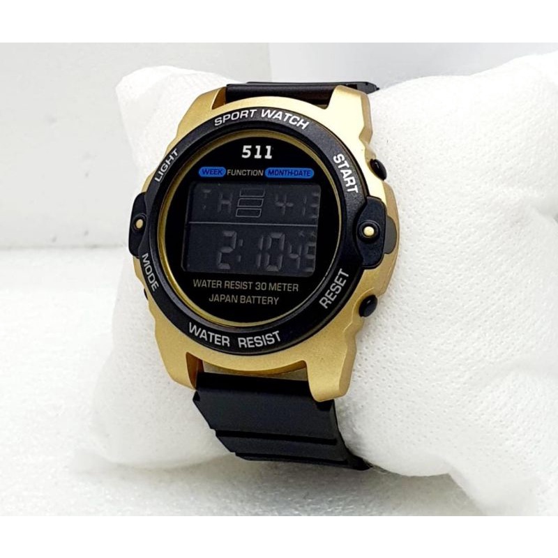 Jam Netizen Jam Tangan Skymax Jam Tangan Pria Tahan Air Menyelam Jam Tangan Couple Sepasang Free Baterai Box Analog Baterai Jam Tangan Waterproof-511 GOLD