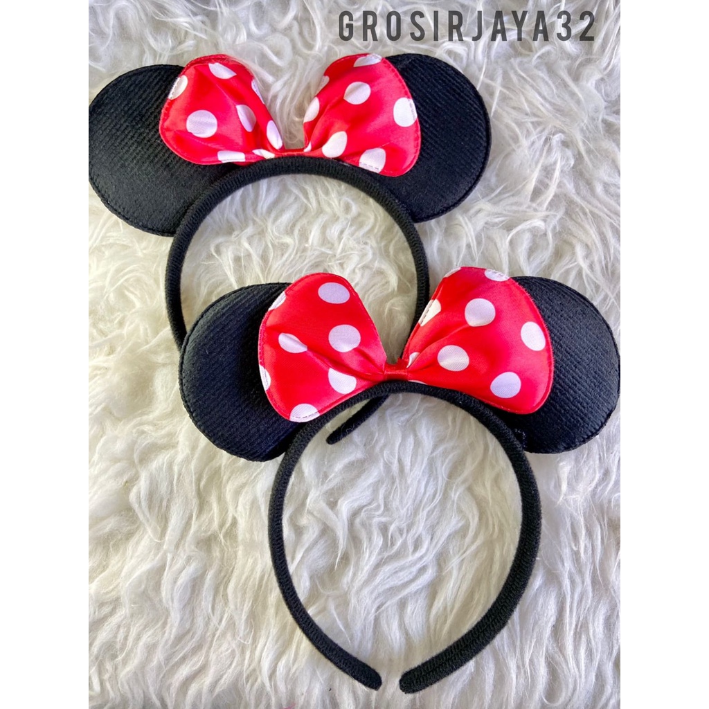 Bando mickey mouse bando aksesoris rambut pita Mickey Mouse Miki Tikus Murah Berkualitas