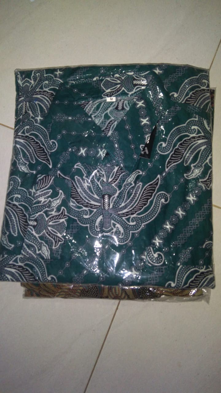 Kemeja Batik Pria Lengan Panjang Slimfit Size M L Xl