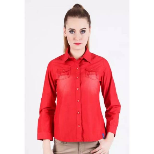 LGS-KEMEJA IMLEK WANITA-SLIM FIT-LENGAN PANJANG-LSH.380.O1187L.462