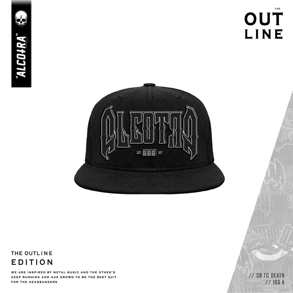 SB TO DEATH / SNAPBACK / TOPI  HITAM BORDIR