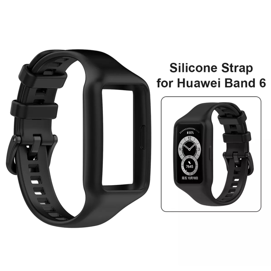 SILICONE Strap Case Huawei Band 7 HUAWEI BAND 8 Honor Band 6 Cover Casing tali jam