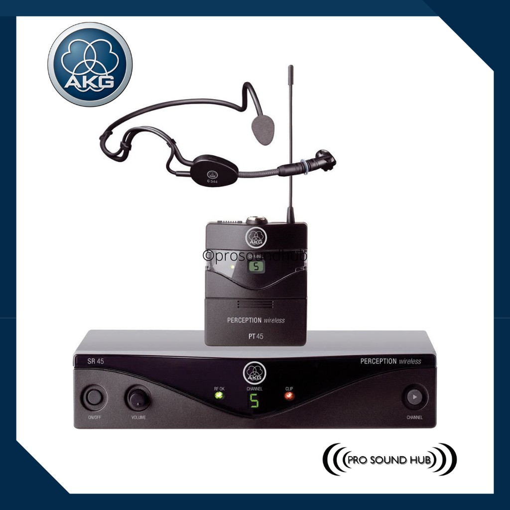 AKG Perception Wireless 45 WMS45 Sports Set Mic Headset Bando Headworn