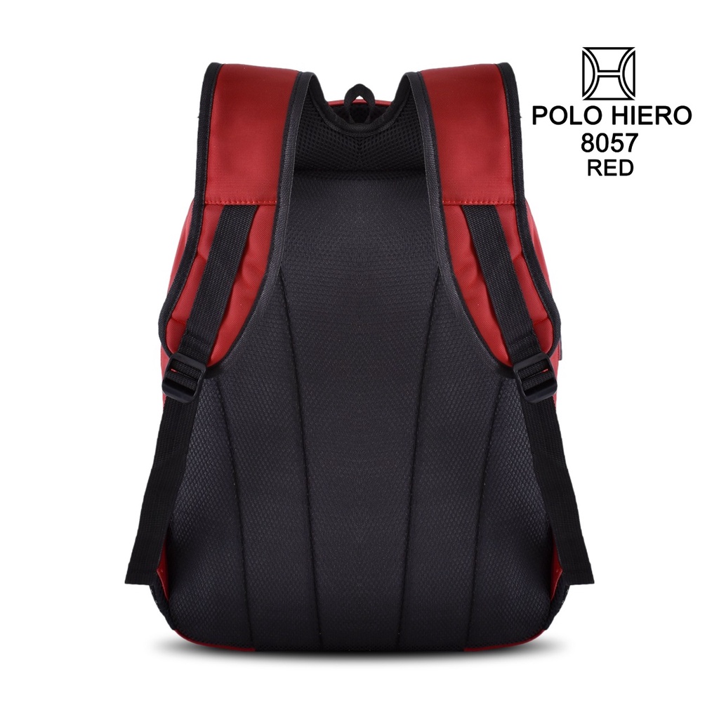 Tas Ransel Backpack Polo Hiero 8057,[Free Kabel USB,Free Rain Cover]