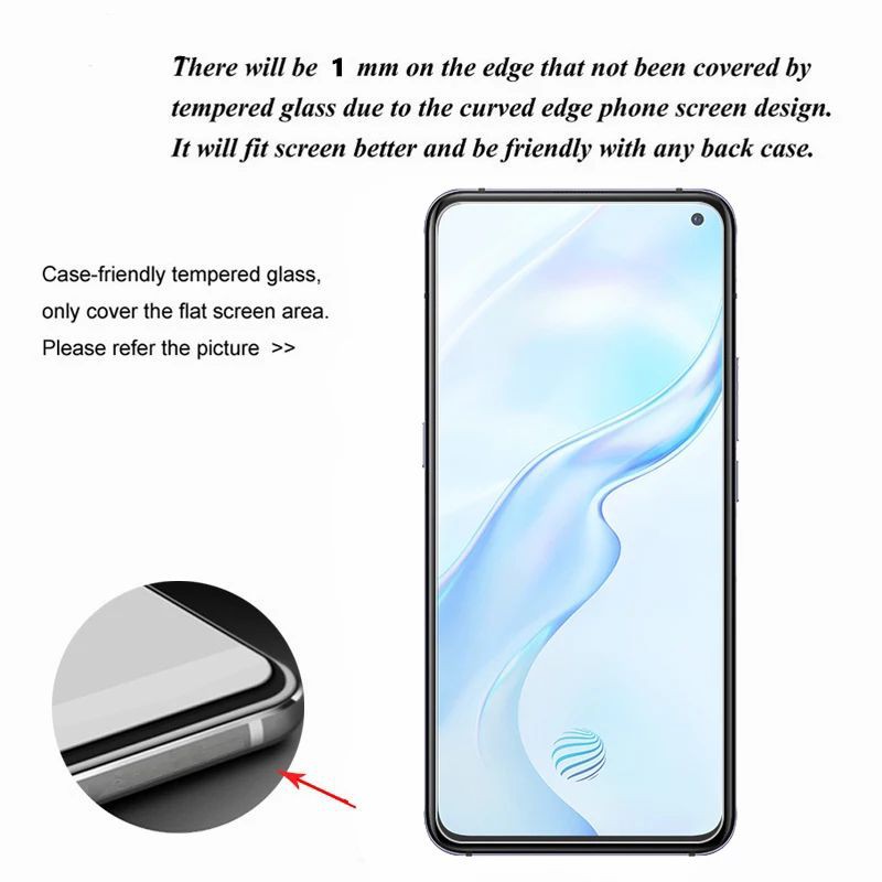 2in1 Tempered Glass Oppo Reno 4 - TG Anti Gores Layar Kamera Oppo Reno4 Full Layar Screen Protector