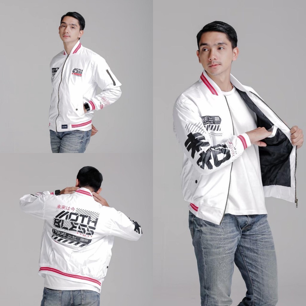 MTBS Jaket Bomber Pria Parasut Premium Mothbless