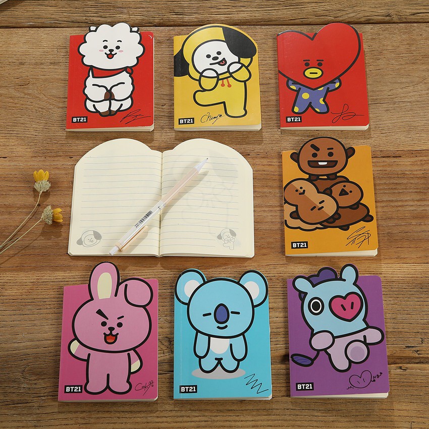 BS BISA COD KPOP BTS BT21 Memo Book Note Book Buku TATA BS BISA COD KPOP BTS BT21 Memo Book Note Book Buku TATA