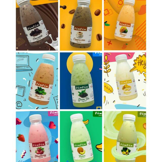 

PAMPAM JELLY DRINK MINUMAN SUSU JELLY ANEKA RASA